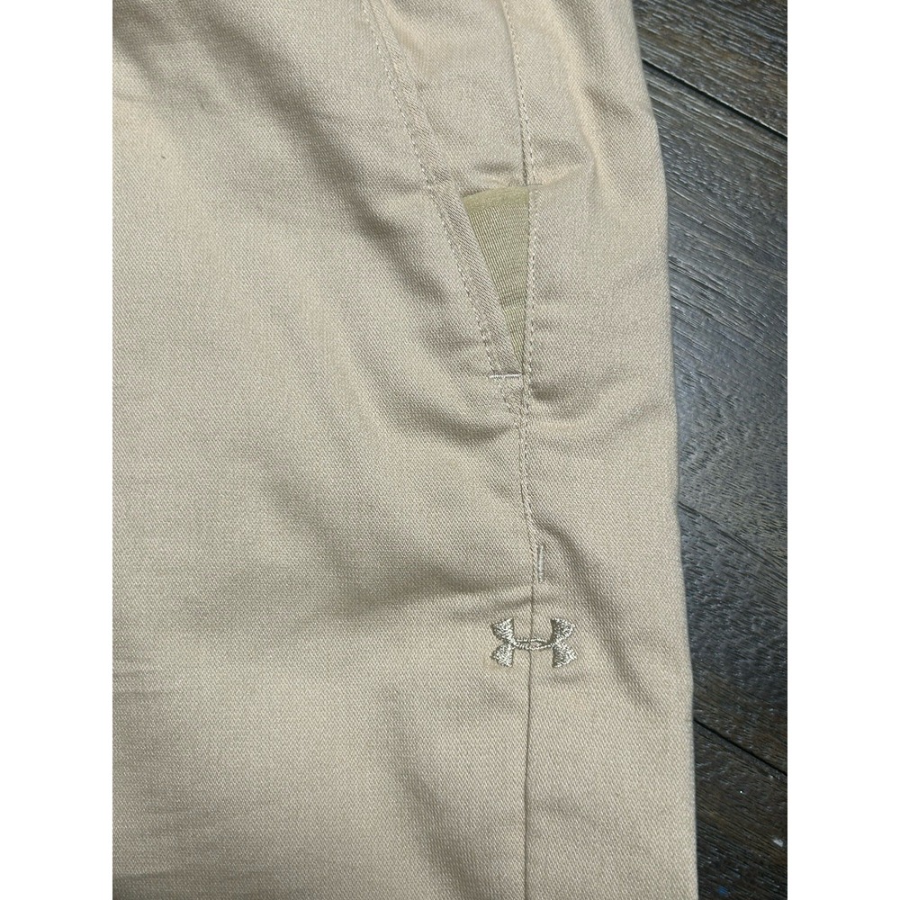 Under Armour Tan Khaki Athletic Golf Pants Size 30x34‎ 639 - Picture 3 of 6